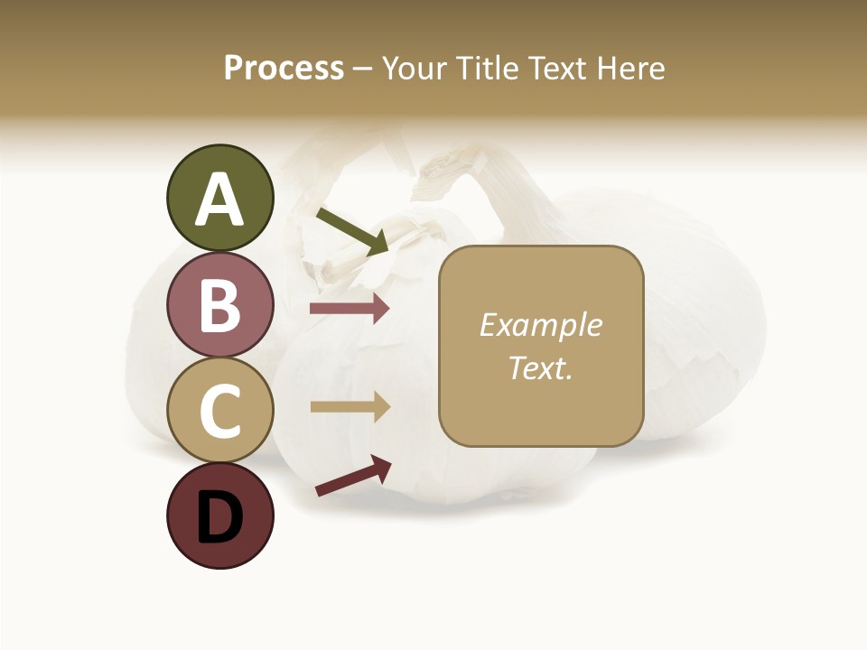 A Group Of Garlic On A White Background PowerPoint Template