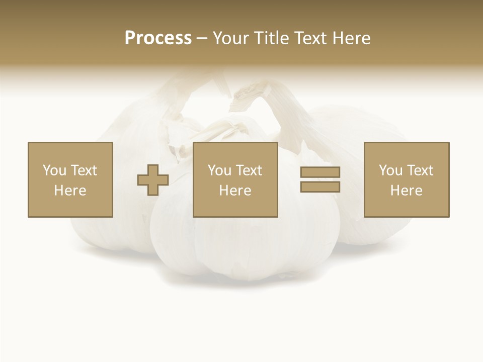 A Group Of Garlic On A White Background PowerPoint Template