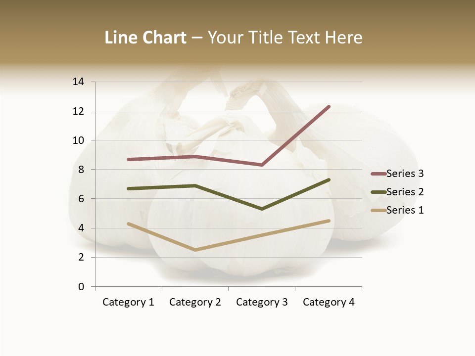 A Group Of Garlic On A White Background PowerPoint Template