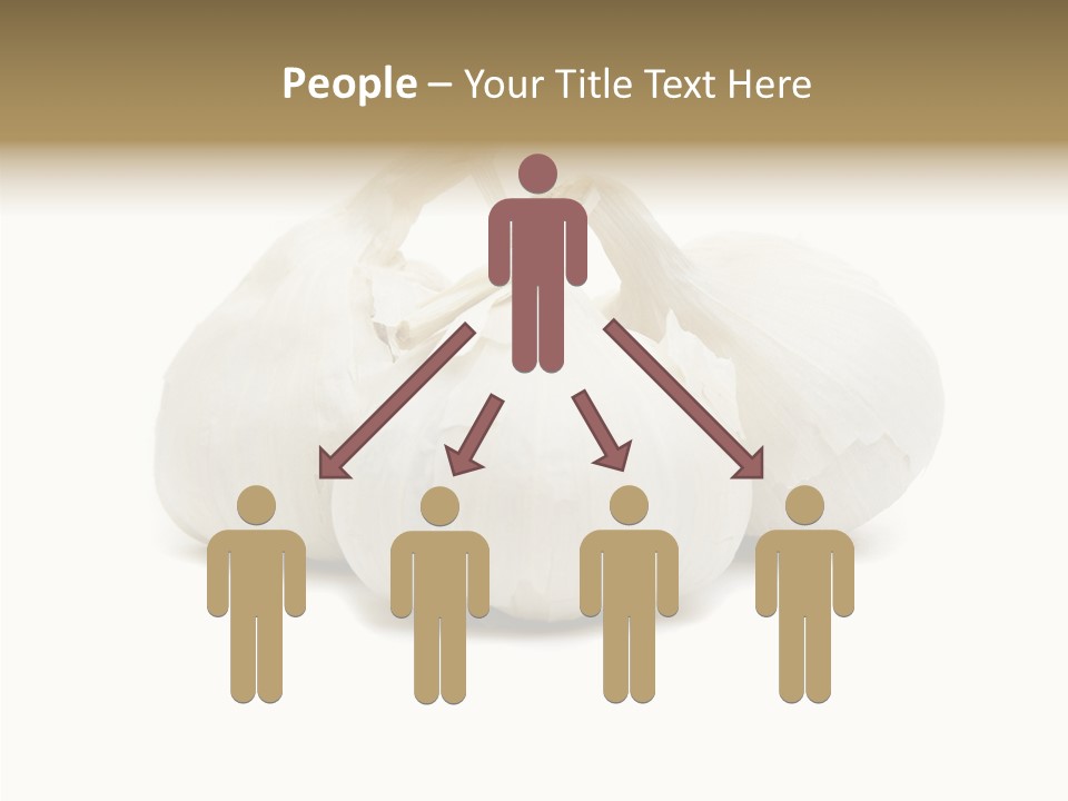 A Group Of Garlic On A White Background PowerPoint Template