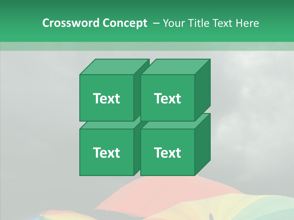 Square Forecast Rainy PowerPoint Template