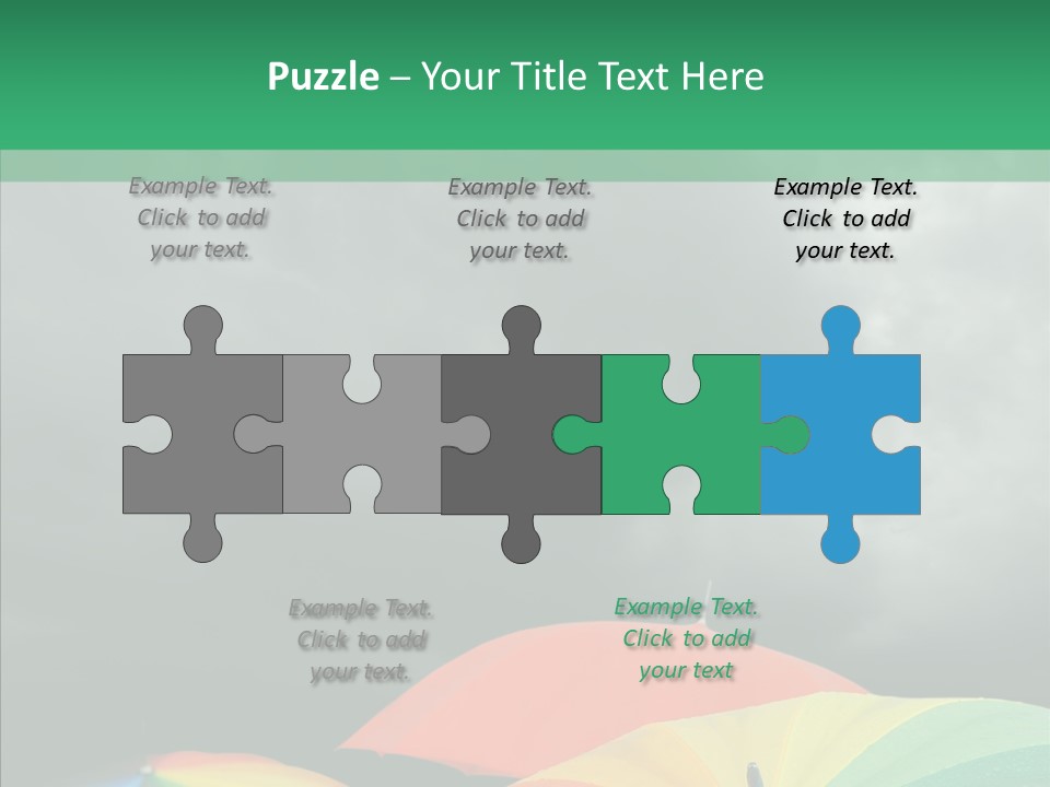 Square Forecast Rainy PowerPoint Template