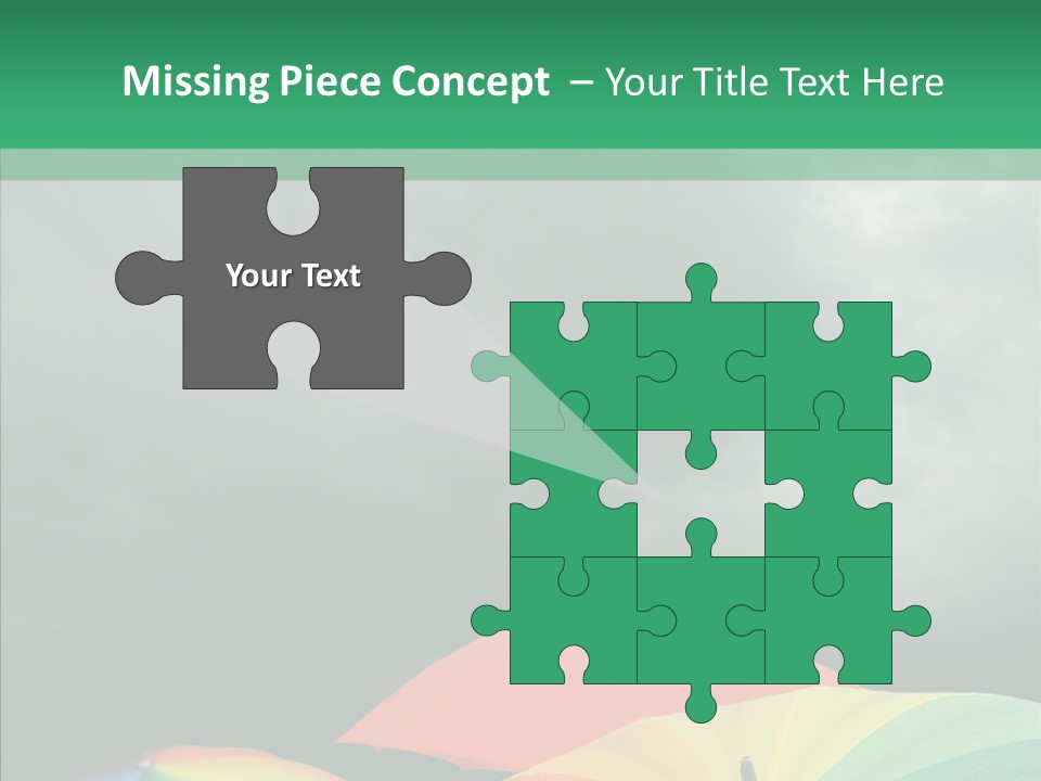 Square Forecast Rainy PowerPoint Template