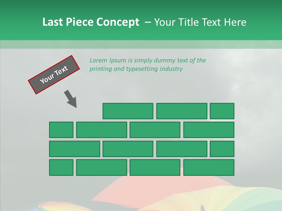 Square Forecast Rainy PowerPoint Template