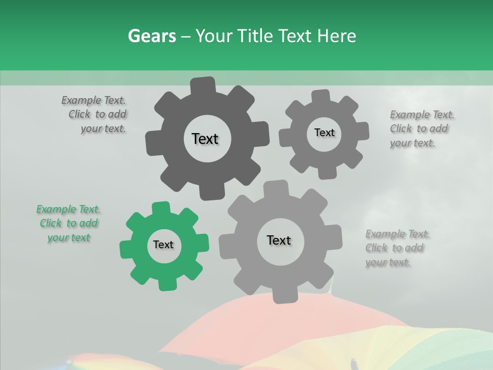 Square Forecast Rainy PowerPoint Template