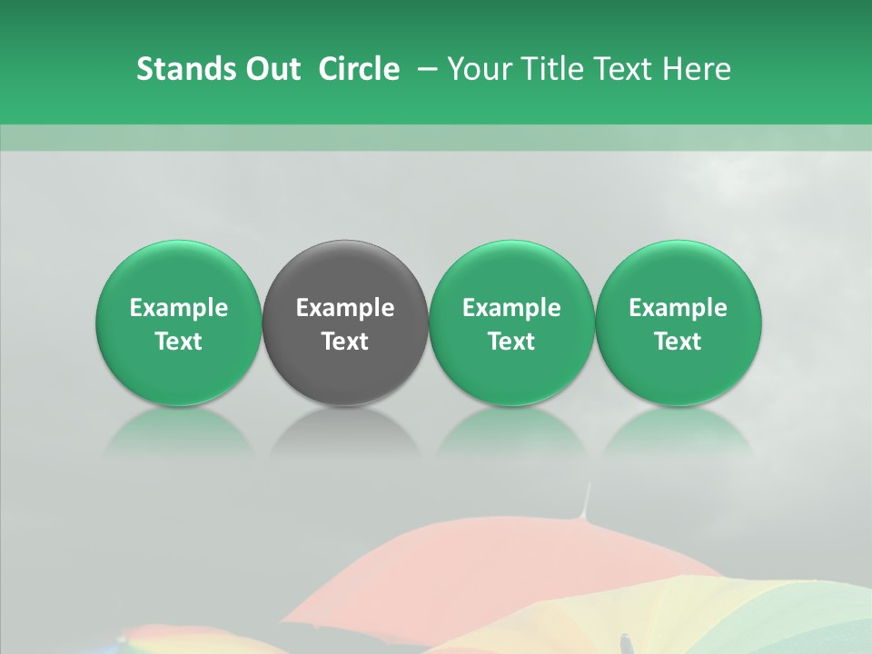 Square Forecast Rainy PowerPoint Template