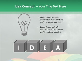 Square Forecast Rainy PowerPoint Template