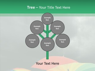 Square Forecast Rainy PowerPoint Template
