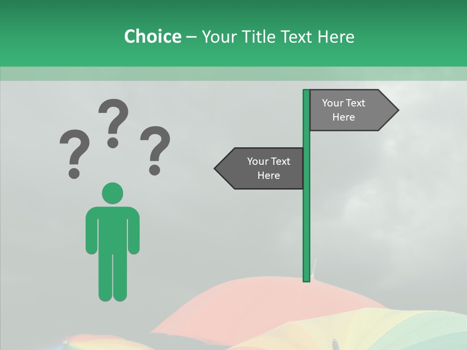 Square Forecast Rainy PowerPoint Template