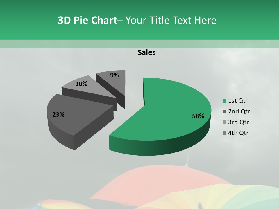 Square Forecast Rainy PowerPoint Template