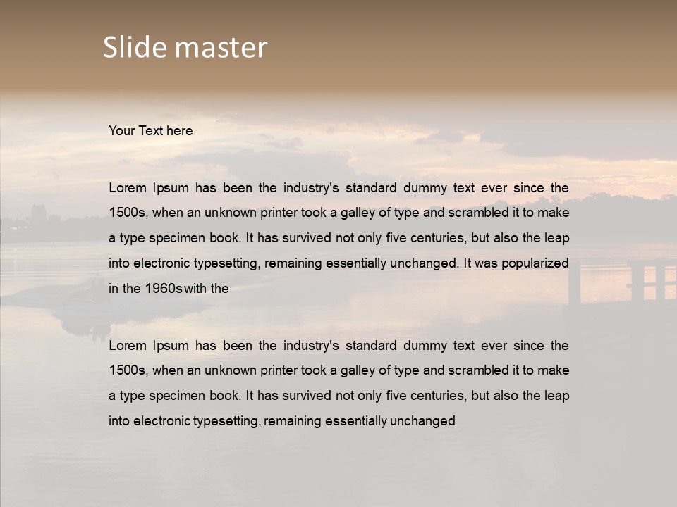 Colorful Scenic Outdoors PowerPoint Template