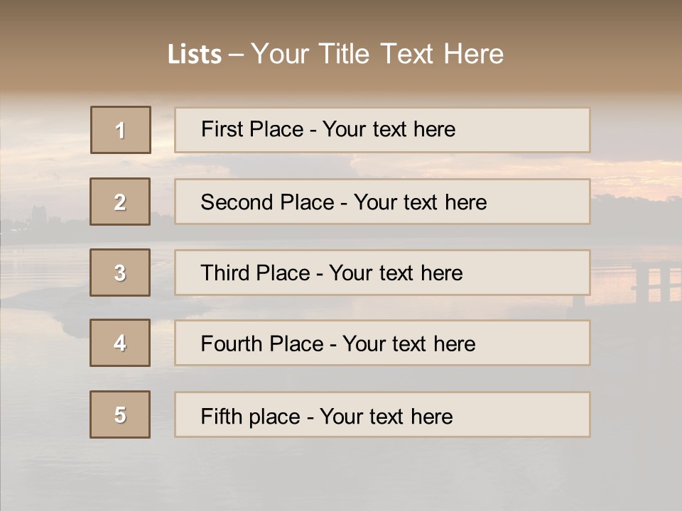 Colorful Scenic Outdoors PowerPoint Template