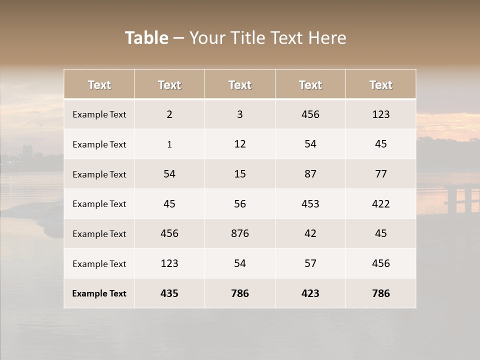 Colorful Scenic Outdoors PowerPoint Template