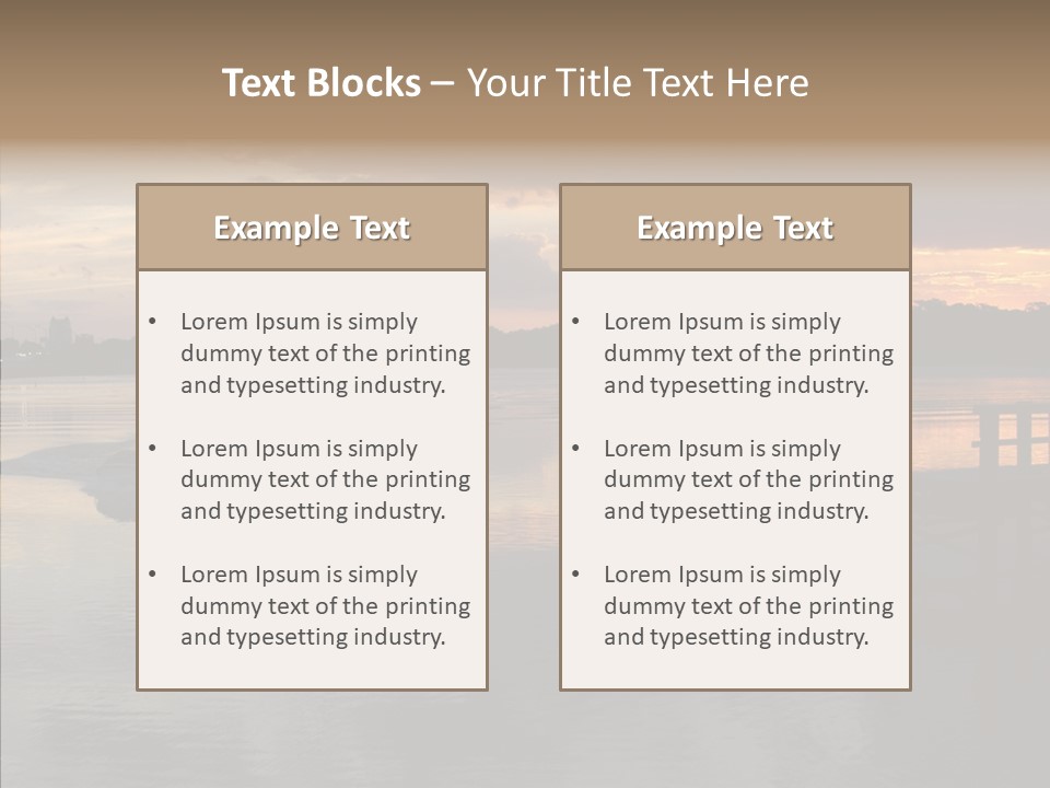 Colorful Scenic Outdoors PowerPoint Template