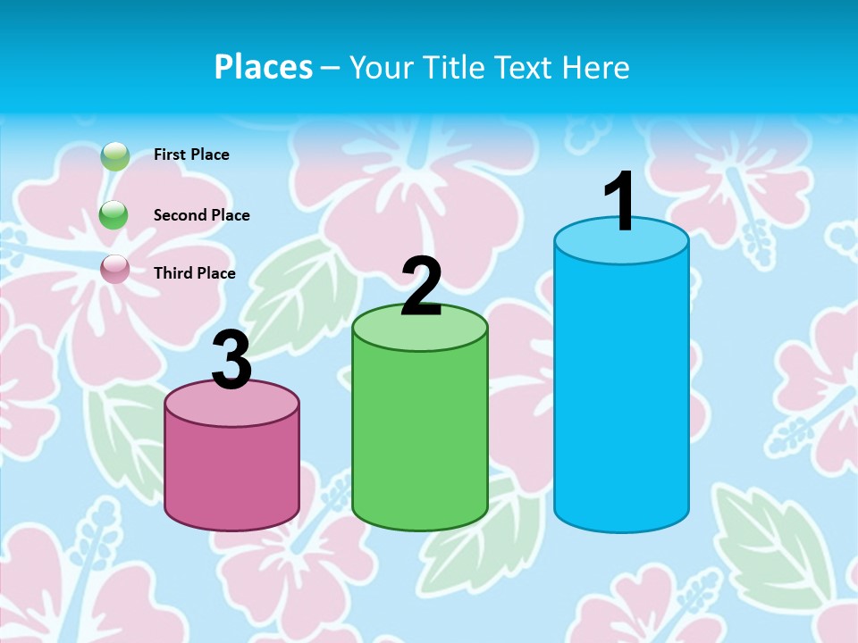 Hibiscus California Tile PowerPoint Template