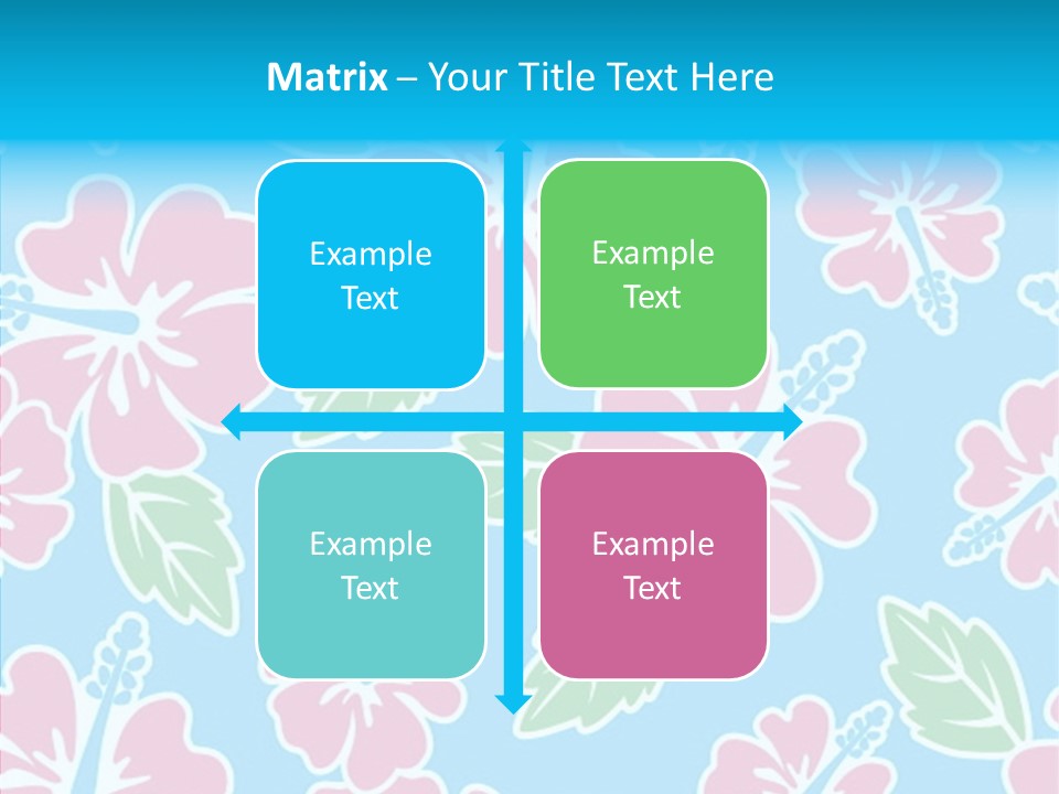 Hibiscus California Tile PowerPoint Template