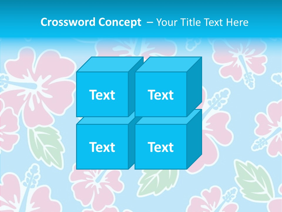 Hibiscus California Tile PowerPoint Template