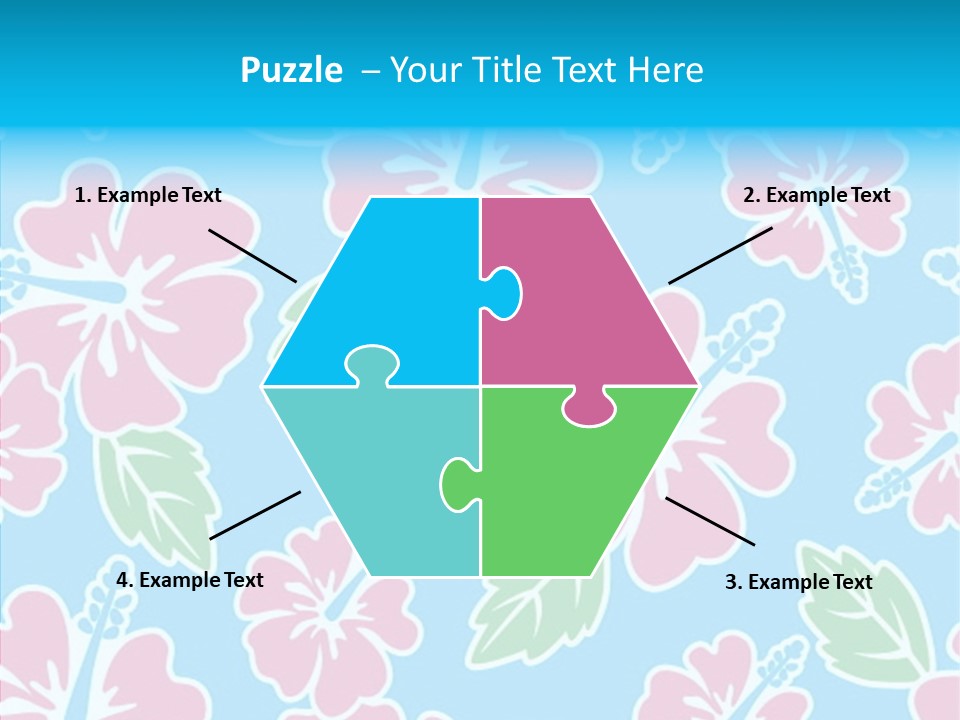 Hibiscus California Tile PowerPoint Template