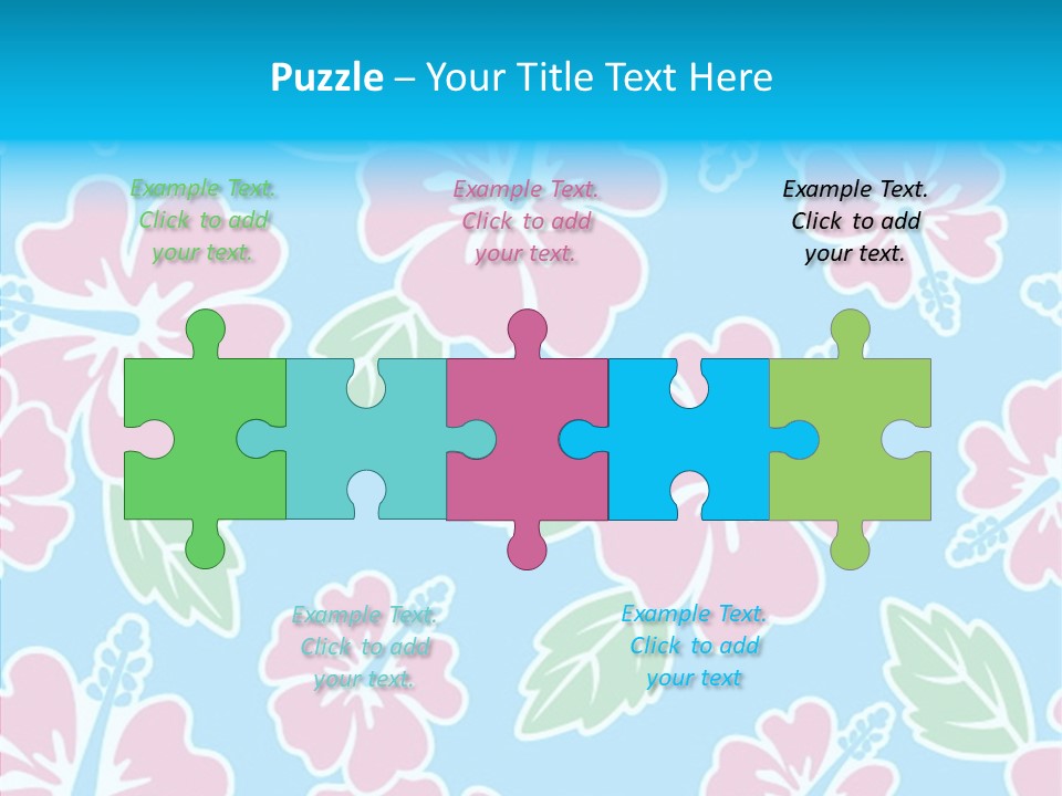 Hibiscus California Tile PowerPoint Template