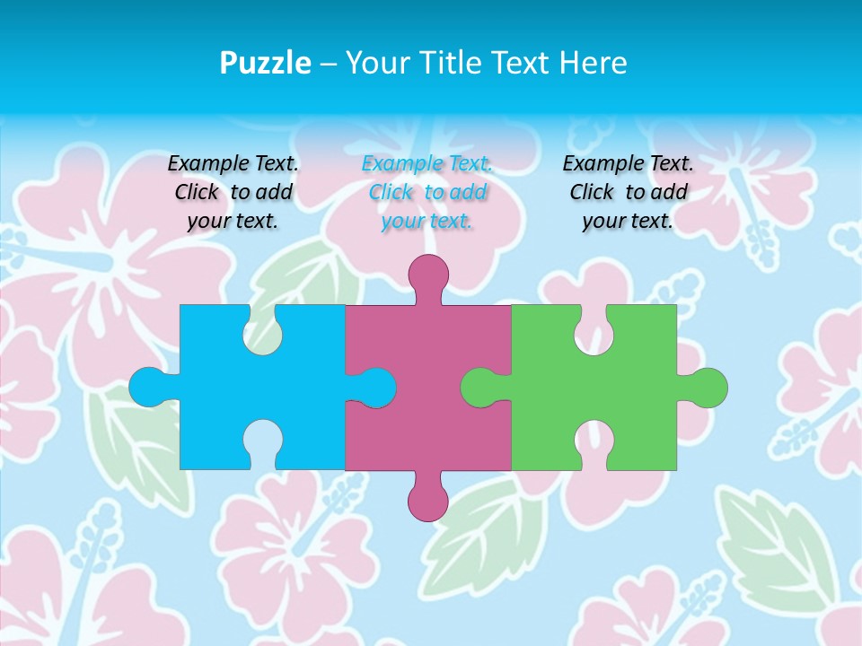 Hibiscus California Tile PowerPoint Template