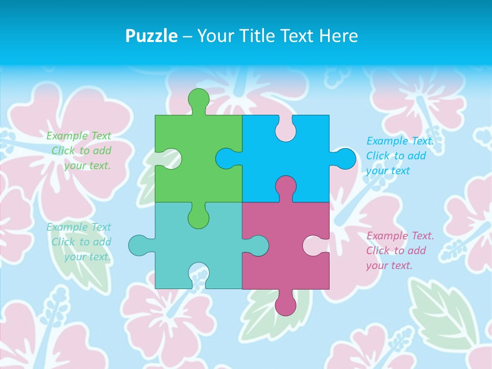 Hibiscus California Tile PowerPoint Template