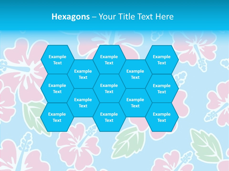 Hibiscus California Tile PowerPoint Template