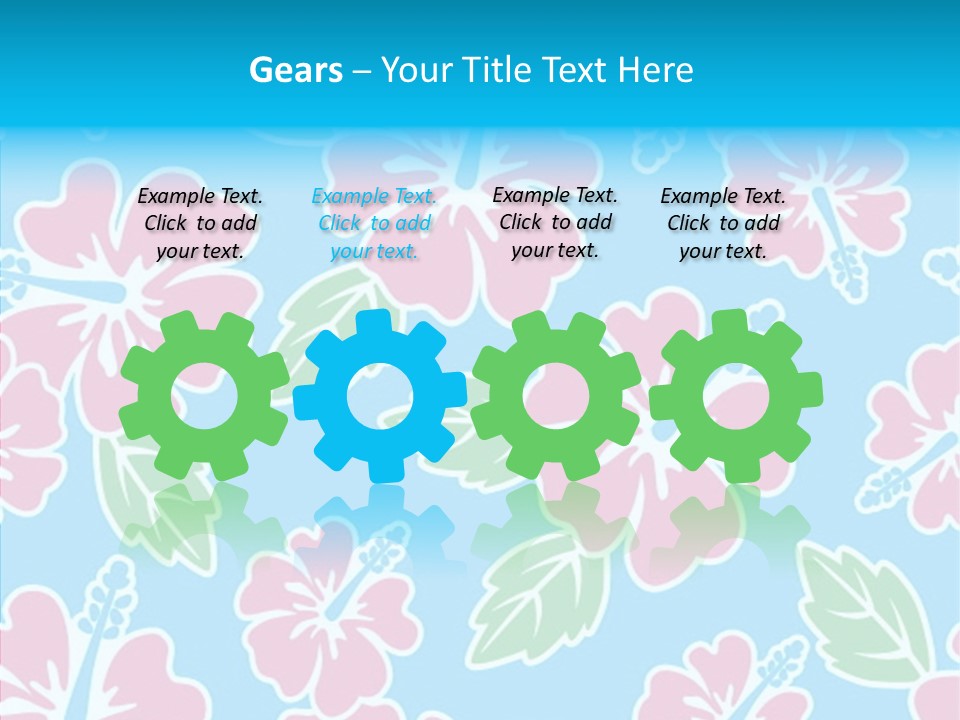 Hibiscus California Tile PowerPoint Template