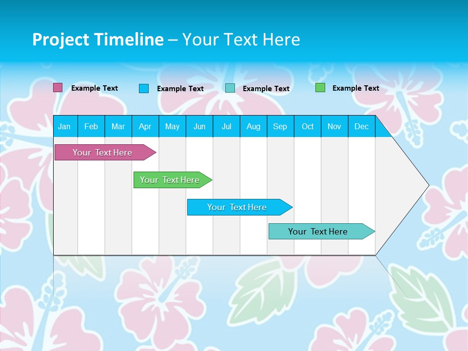 Hibiscus California Tile PowerPoint Template