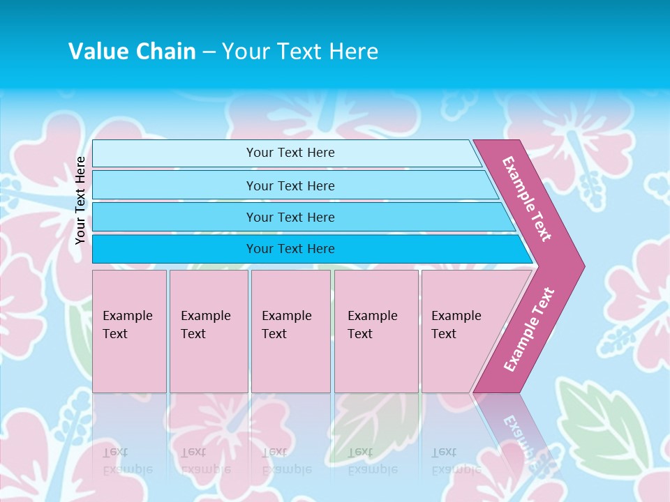 Hibiscus California Tile PowerPoint Template