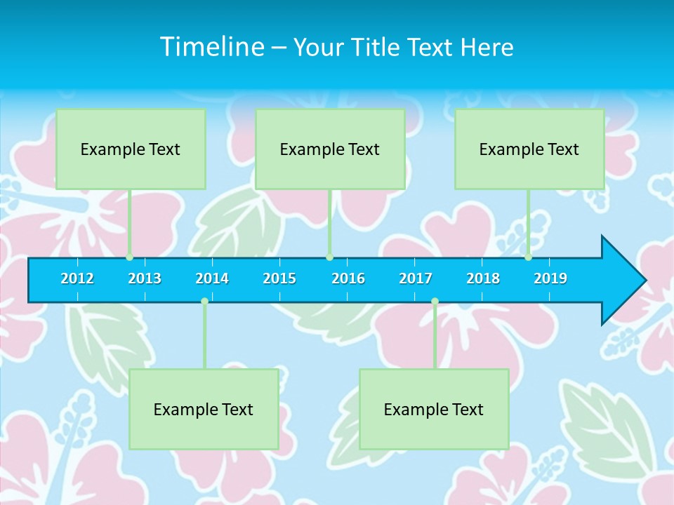 Hibiscus California Tile PowerPoint Template
