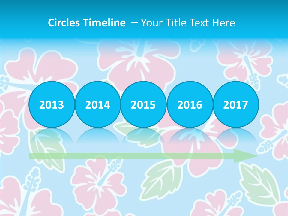 Hibiscus California Tile PowerPoint Template