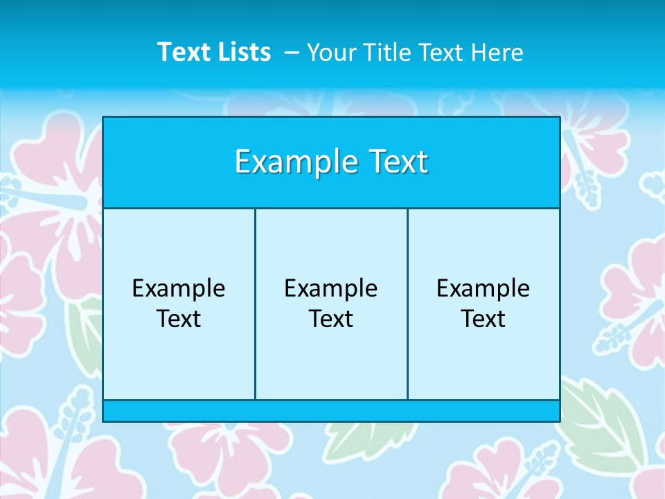 Hibiscus California Tile PowerPoint Template