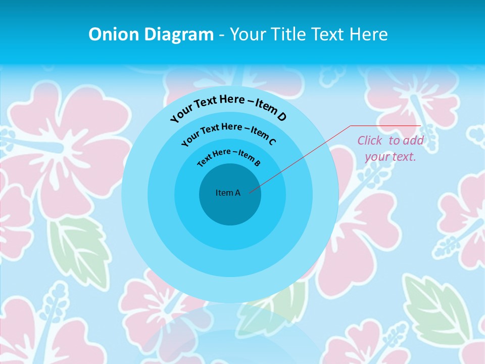 Hibiscus California Tile PowerPoint Template