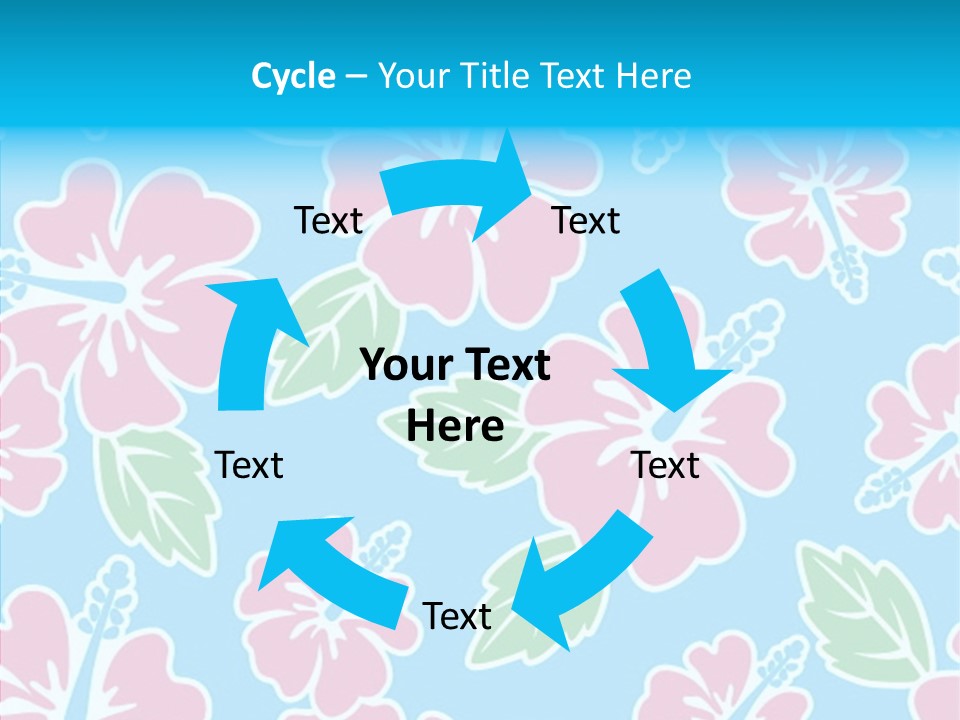 Hibiscus California Tile PowerPoint Template