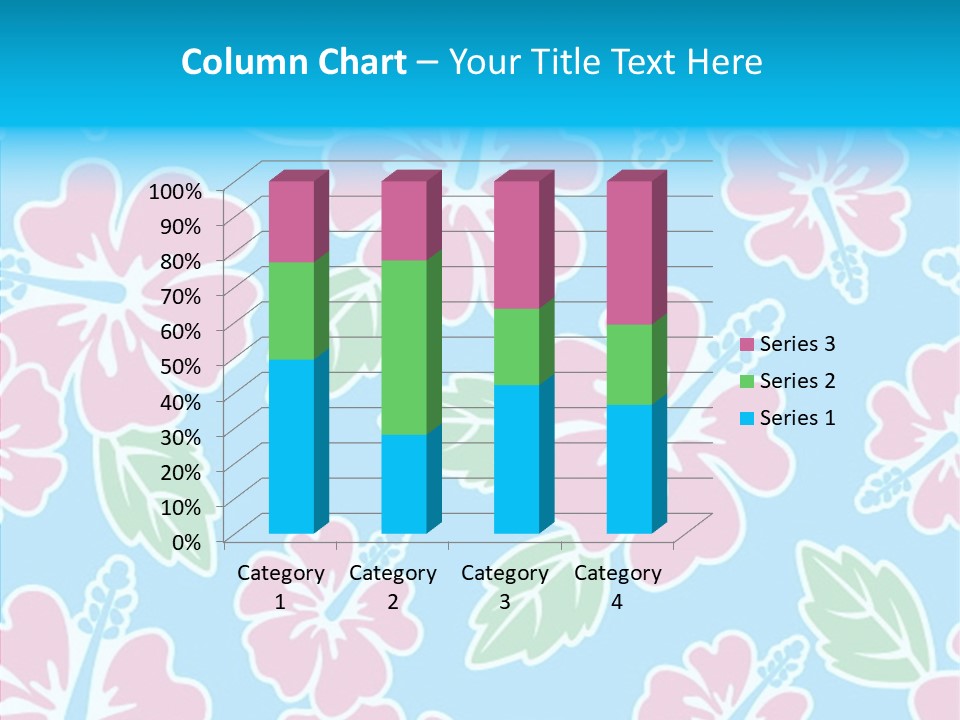 Hibiscus California Tile PowerPoint Template