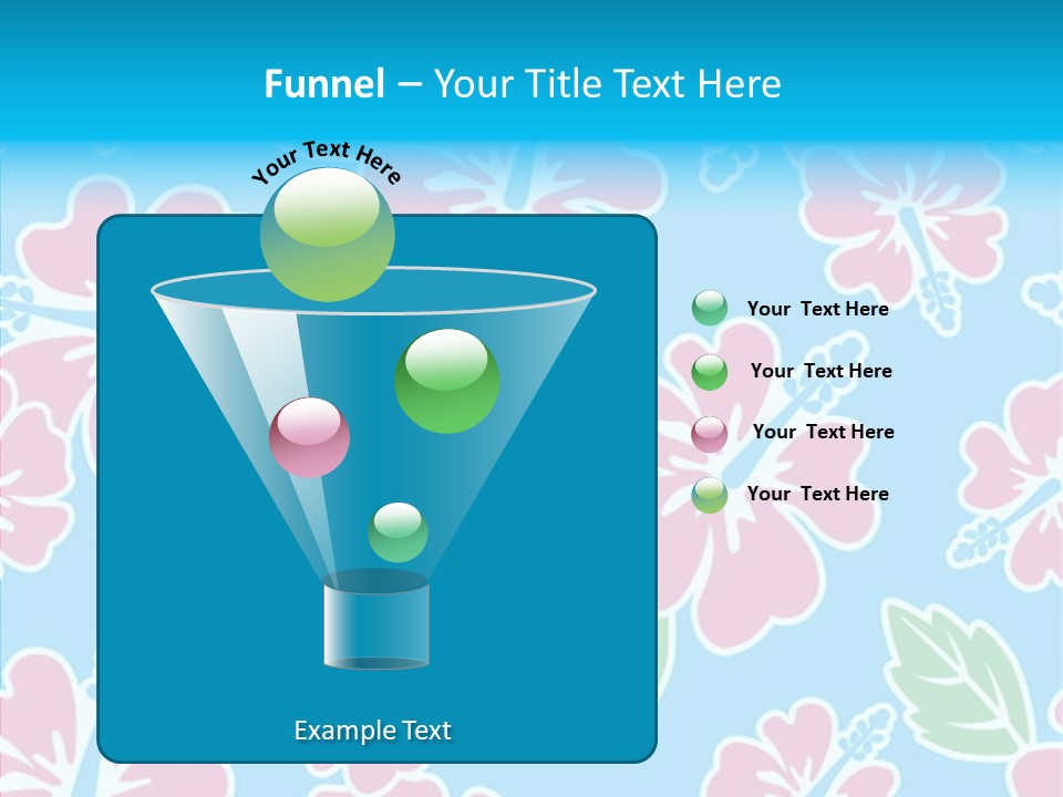 Hibiscus California Tile PowerPoint Template