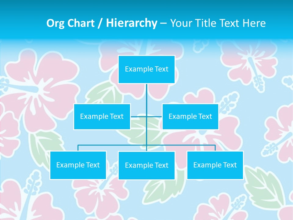 Hibiscus California Tile PowerPoint Template
