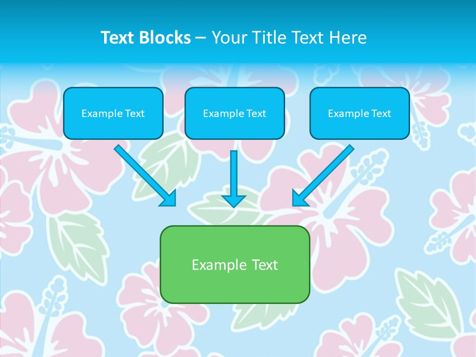 Hibiscus California Tile PowerPoint Template