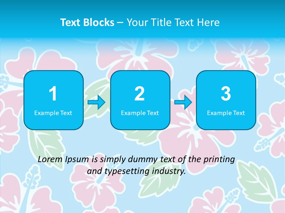 Hibiscus California Tile PowerPoint Template