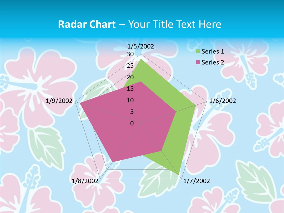 Hibiscus California Tile PowerPoint Template
