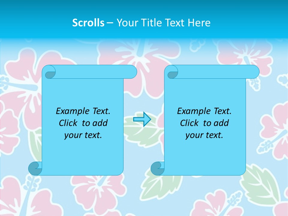Hibiscus California Tile PowerPoint Template