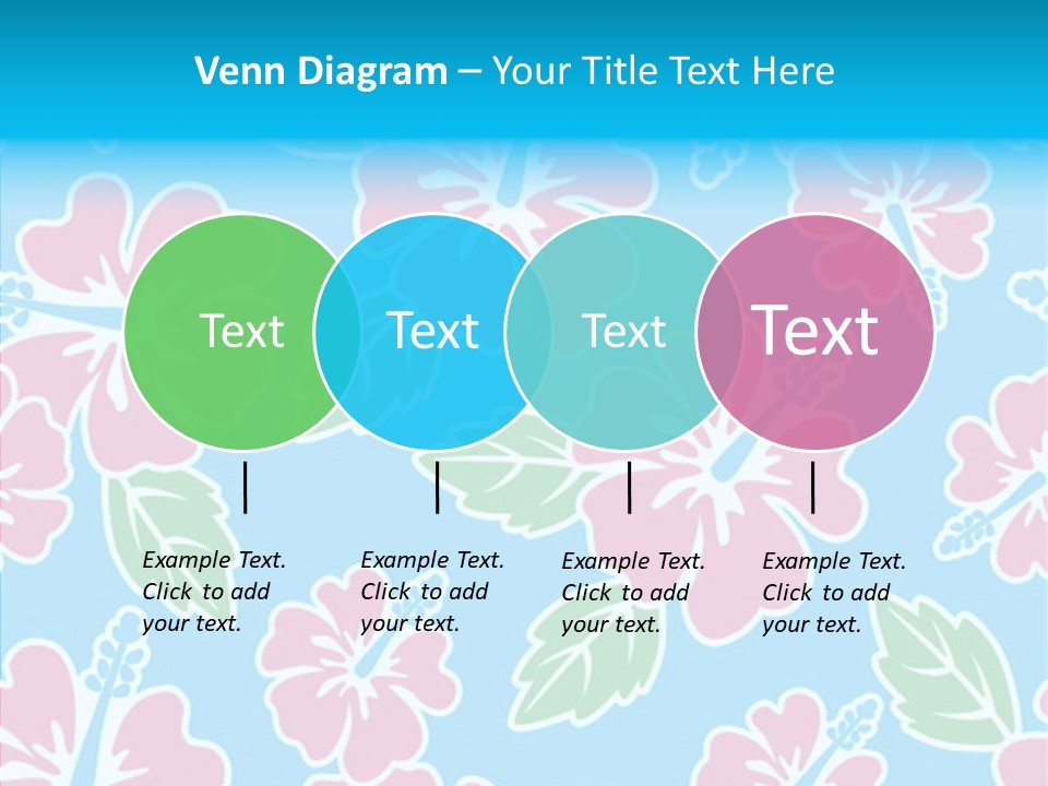 Hibiscus California Tile PowerPoint Template
