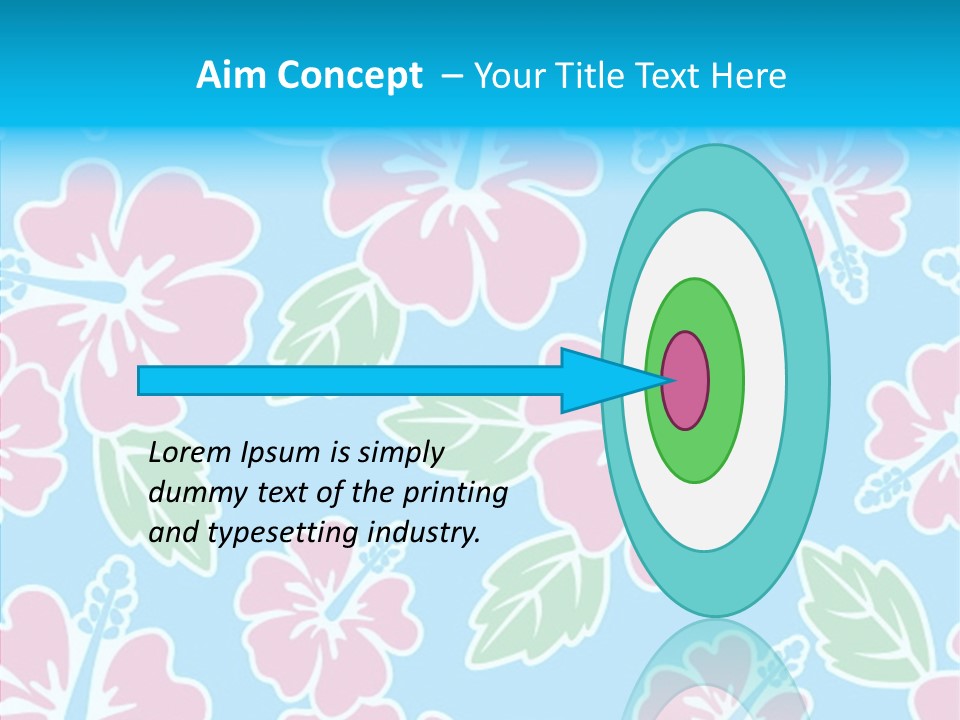 Hibiscus California Tile PowerPoint Template