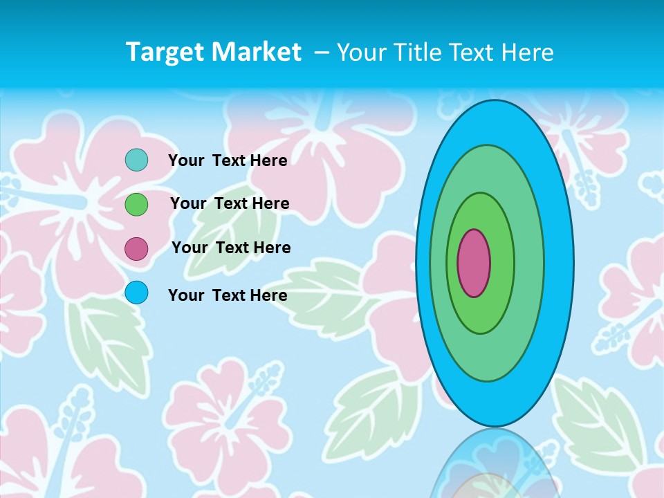 Hibiscus California Tile PowerPoint Template