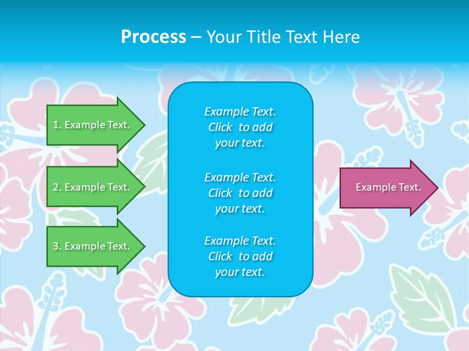 Hibiscus California Tile PowerPoint Template