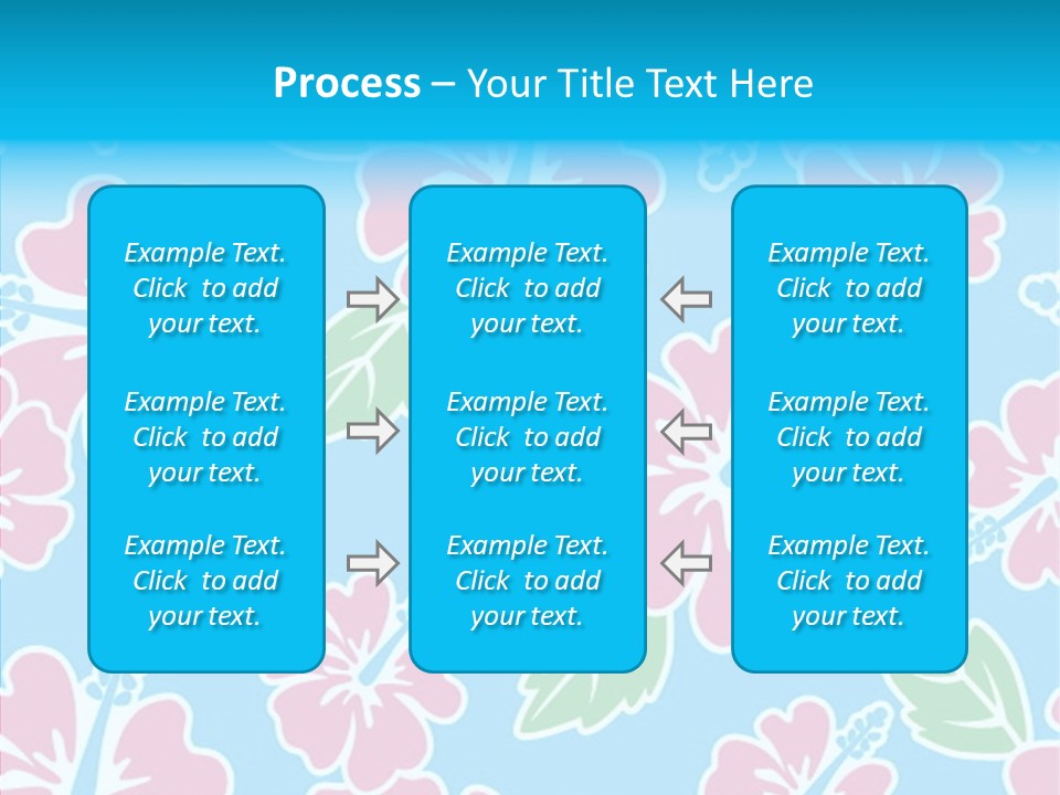 Hibiscus California Tile PowerPoint Template