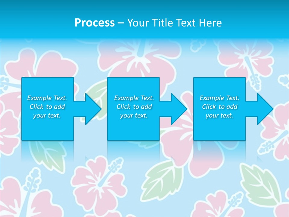 Hibiscus California Tile PowerPoint Template