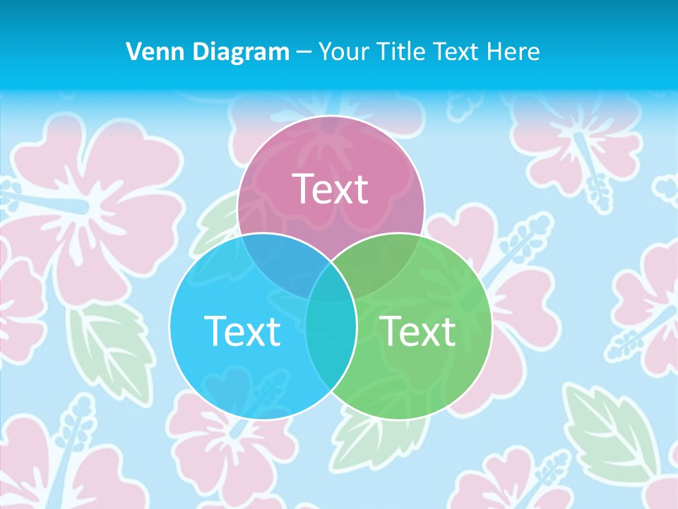 Hibiscus California Tile PowerPoint Template