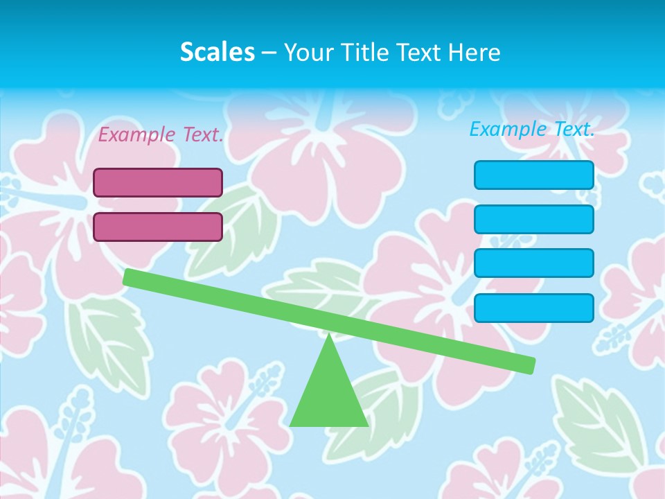 Hibiscus California Tile PowerPoint Template