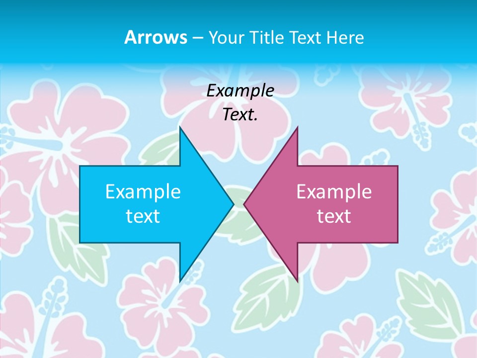 Hibiscus California Tile PowerPoint Template